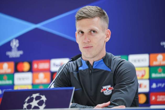 Dani Olmo rueda de prensa RB Leipzig