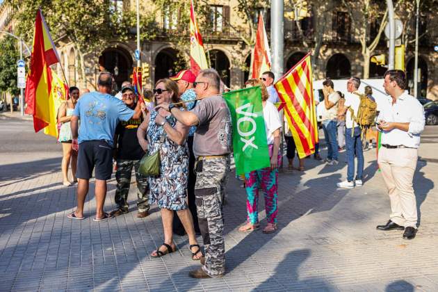 Concentración Vox retorno Puigdemont. Montse Giralt