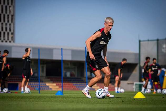 Dani Olmo entrenamiento Barça / Foto: FC Barcelona