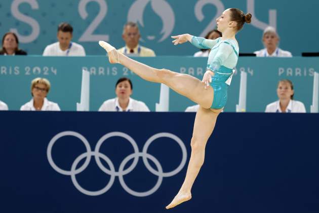 Ana Barbosu a la final de gimnasia en París 2024 / Foto: EFE