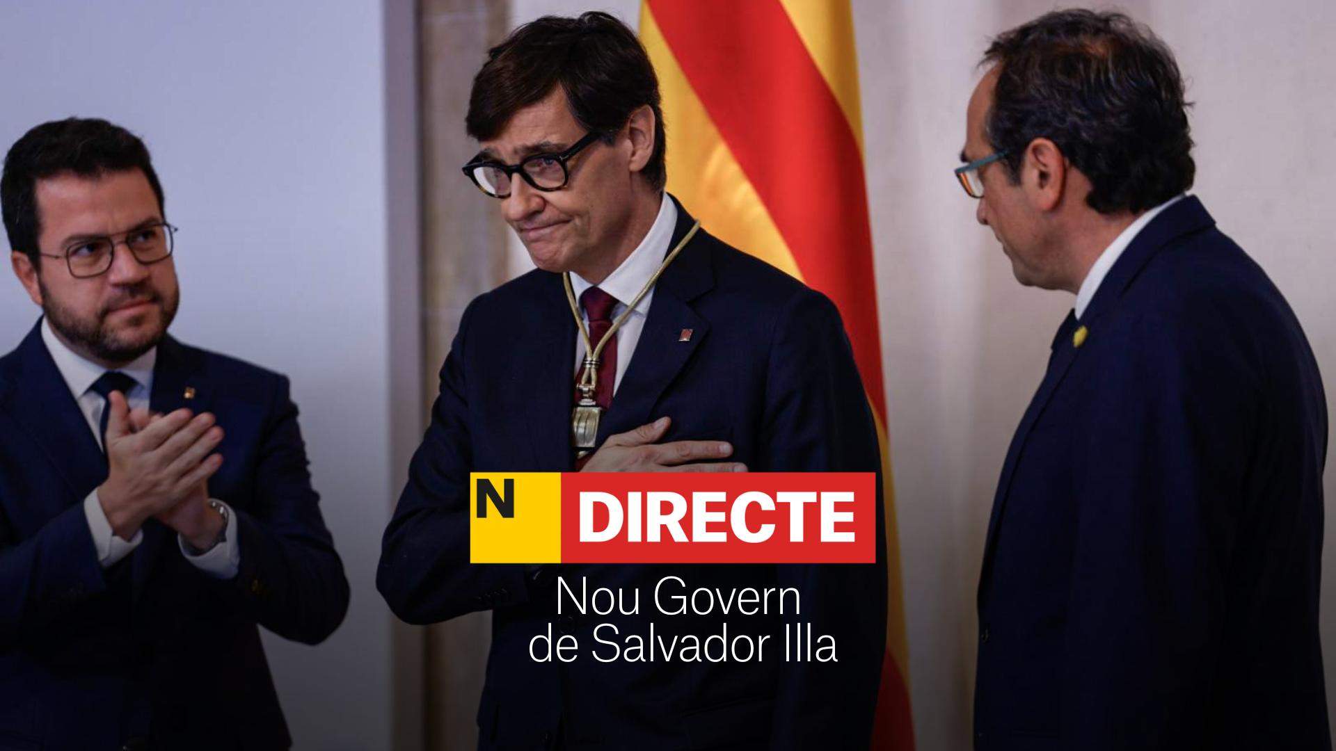 Presa de possessió dels nous consellers del Govern de Salvador Illa, DIRECTE