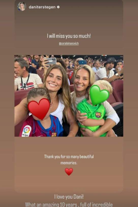 Dani Ter Stegen i Coral Simanovich / Instagram