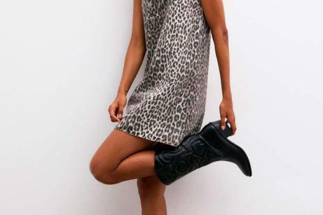 Vestido corto leopardo1