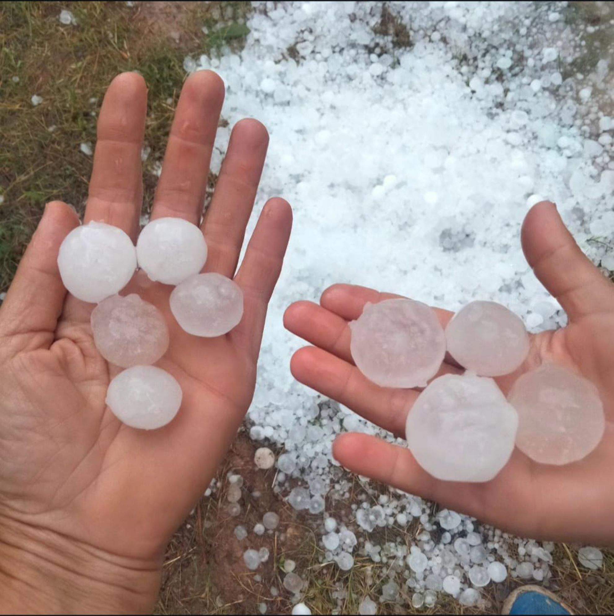 Una fuerte tormenta de piedra barre el Baix Segre y les Garrigues | VÍDEO