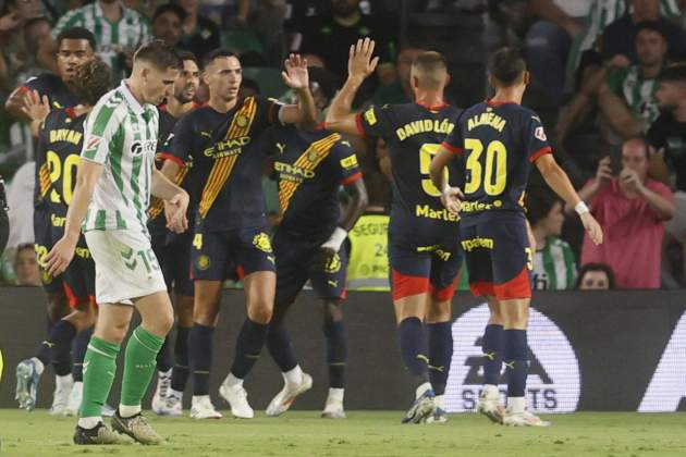 Girona celebración gol Betis / Foto: EFE Girona celebración gol Betis / Foto: EFE