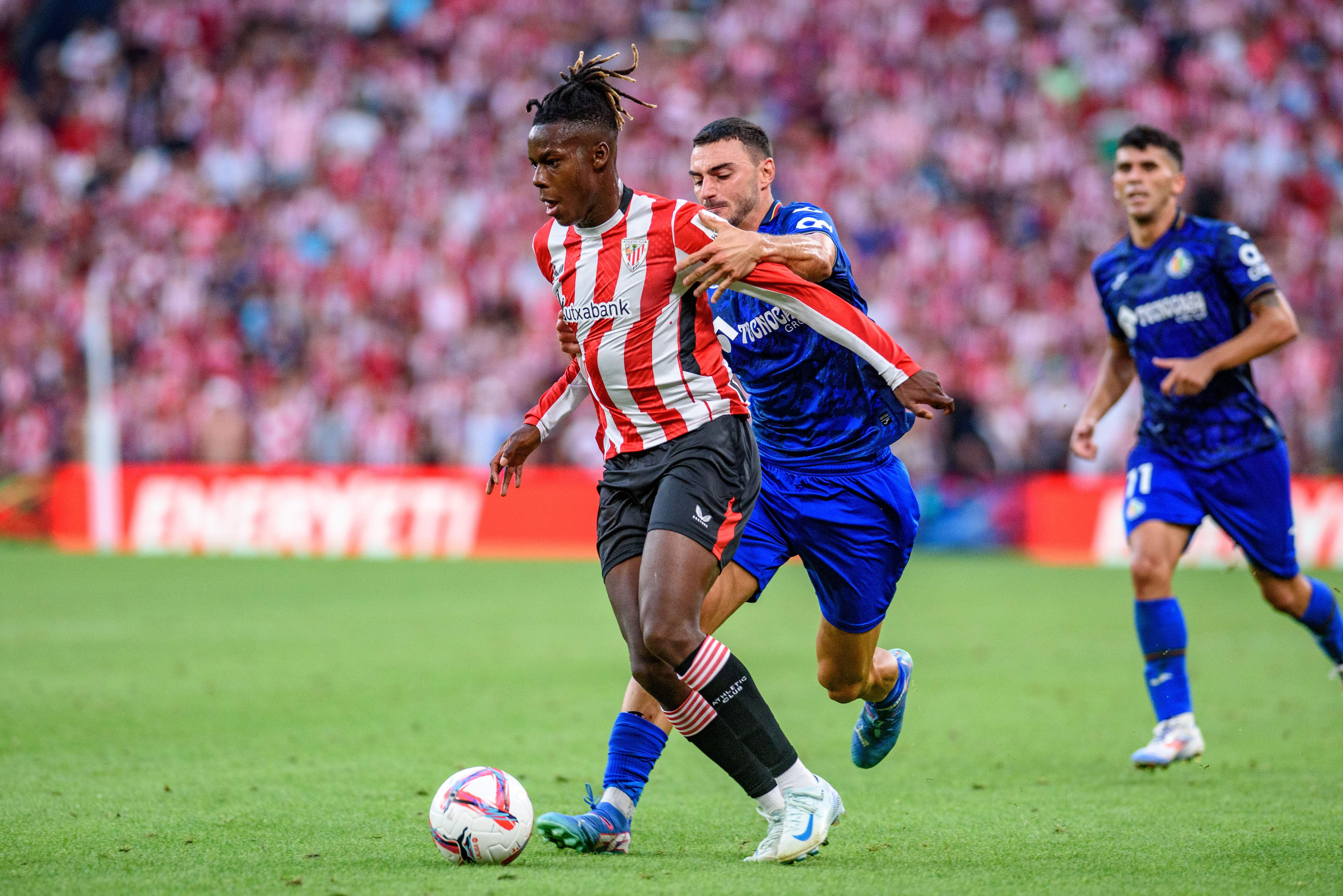 Nico Williams contra el Getafe / Foto: EFE