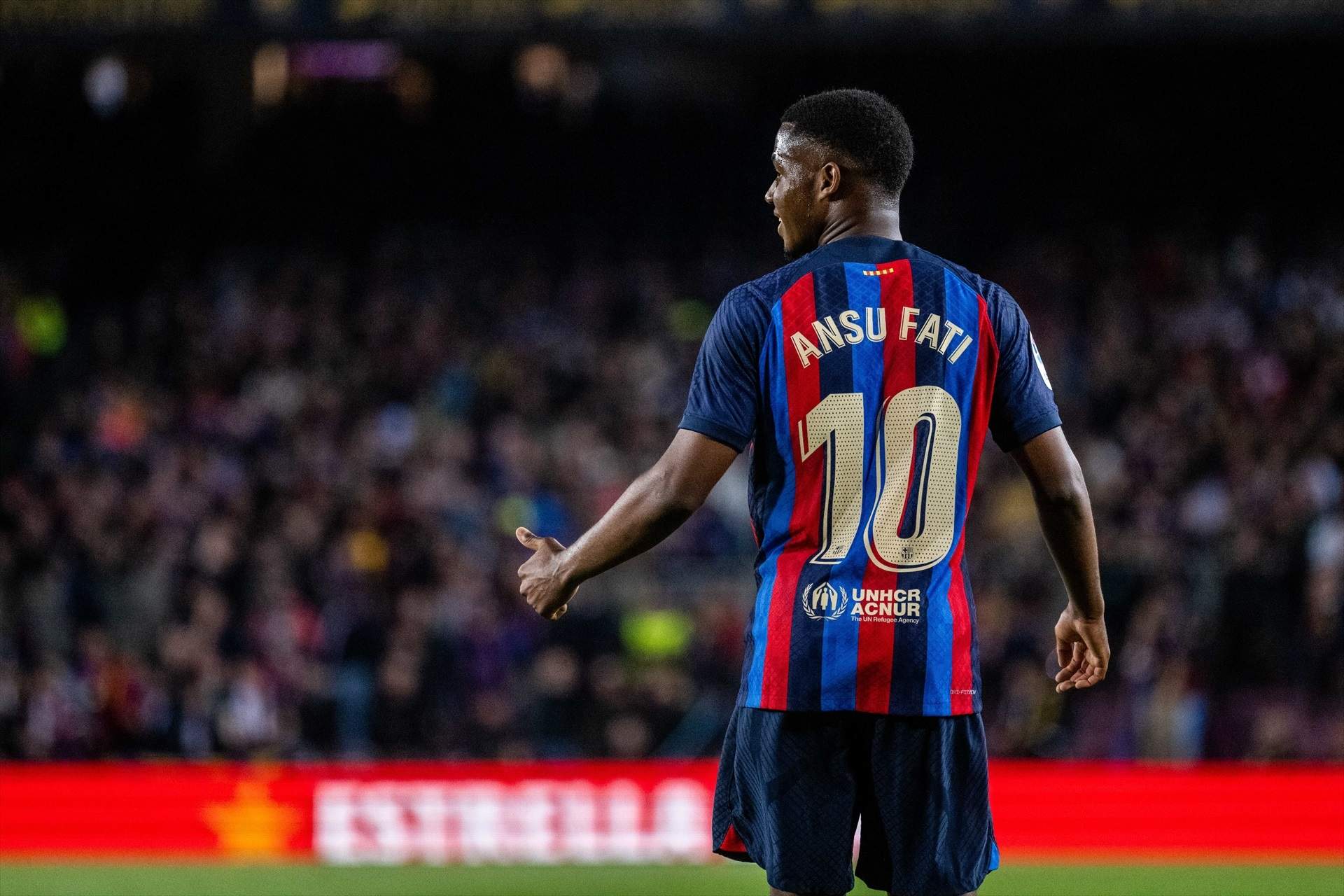 Ansu Fati con el dorsal 10 del Barça / Foto: Europa Press