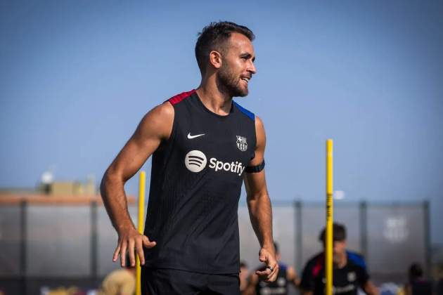 Eric Garcia durant un entrenament del Barça / Foto: FC Barcelona