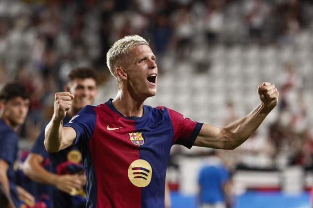 Dani Olmo gol Rayo Vallecano Barça / Foto: EFE