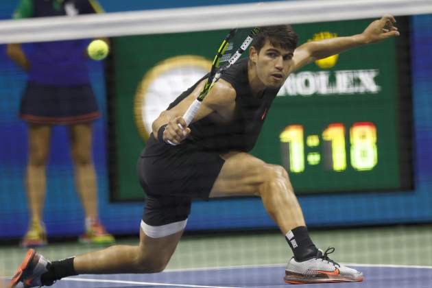 Carlos Alcaraz derrota Li Tu a primera ronda de l'US Open / Foto: EFE