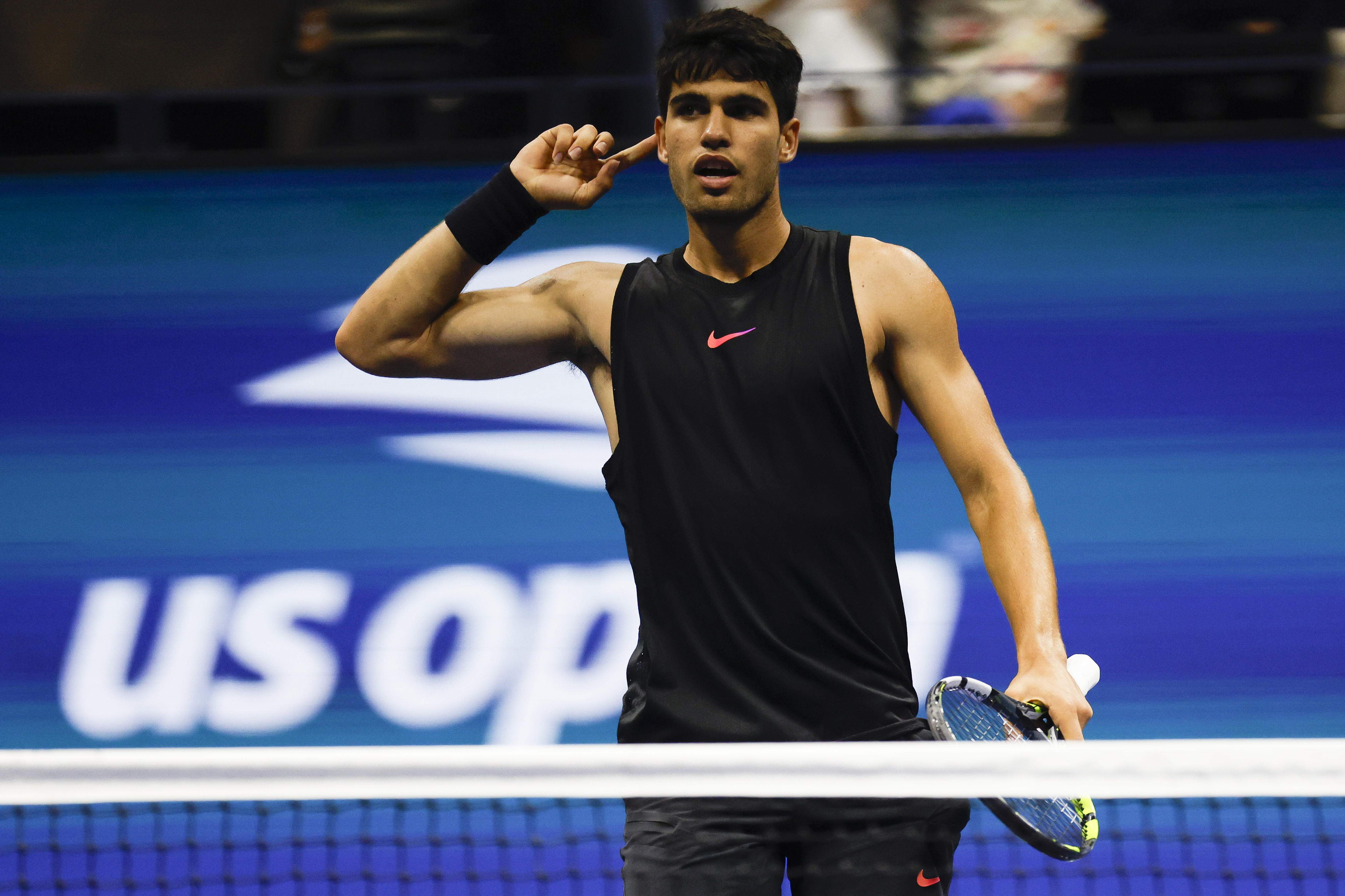 Carlos Alcaraz, a segona ronda de l'US Open en derrotar Li Tu (6-2, 4-6, 6-3 i 6-1)