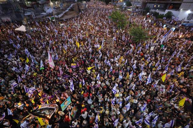 Manifestació a Israel per l'alliberament d'ostatges / Foto: EFE/EPA/ABIR SULTAN