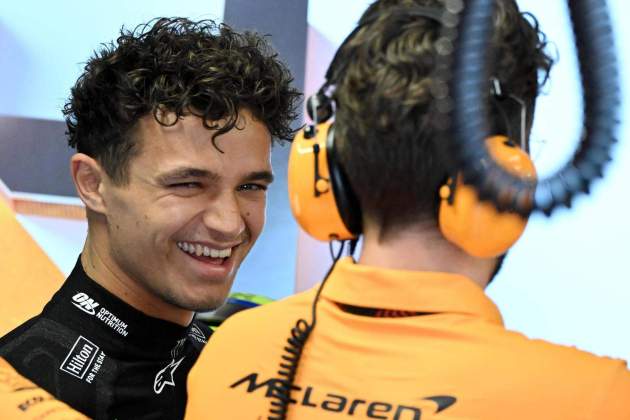 Lando Norris somrient en el GP d'Itàlia / Foto: EFE