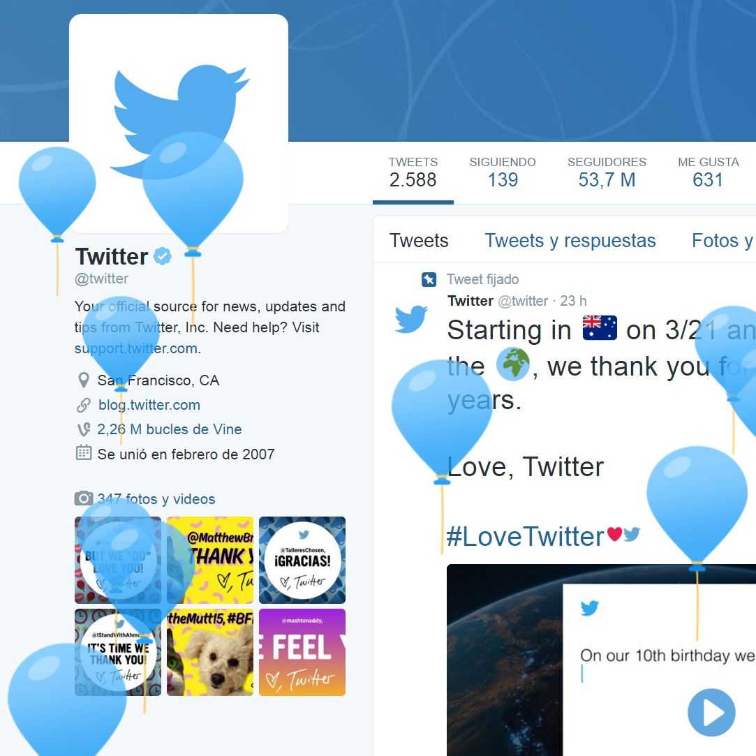 10 anys de Twitter en un grapat de tuits i una mica més