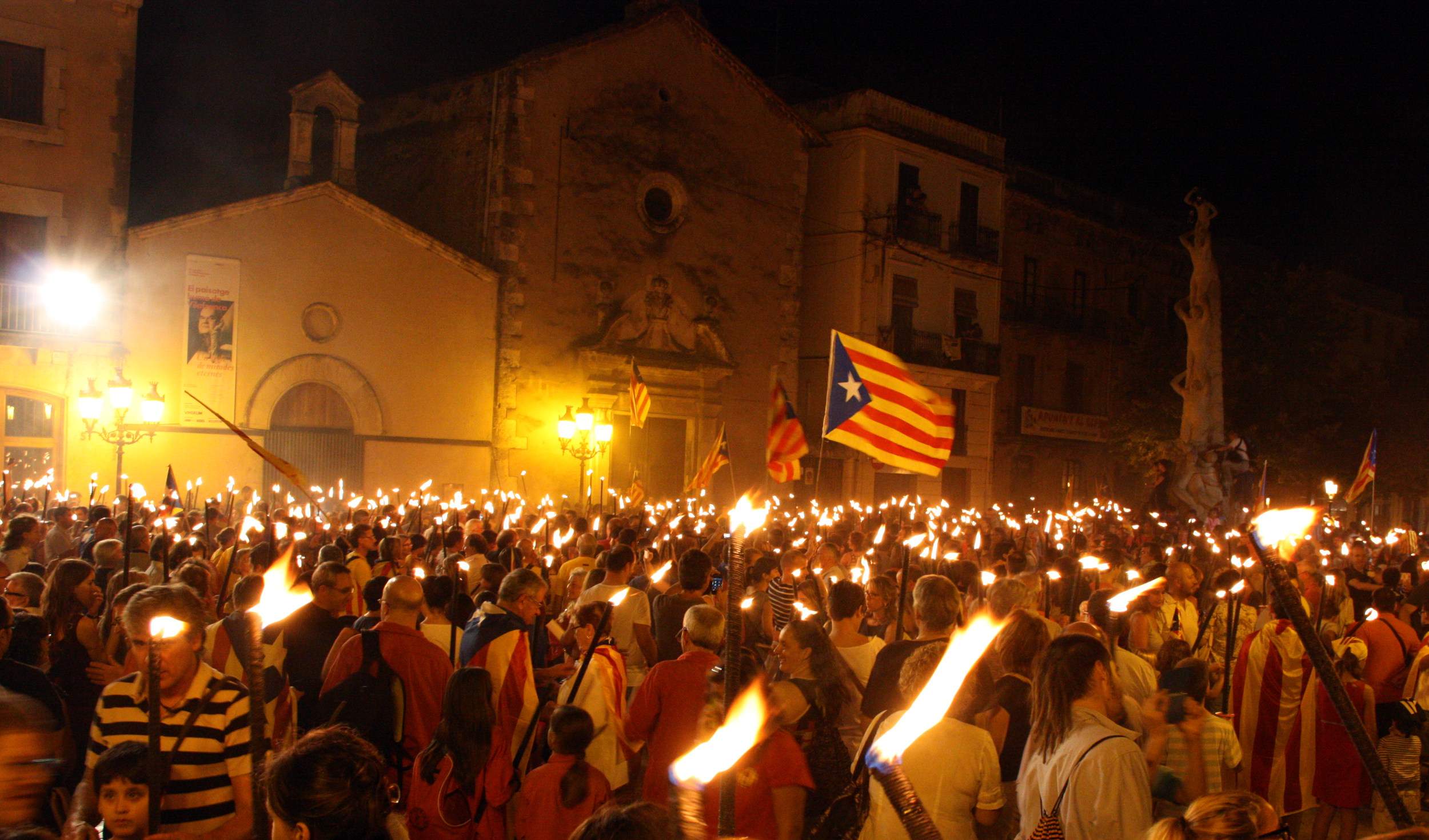 Lista de municipios para la Marxa de Torxes por la independencia de la Diada 2024