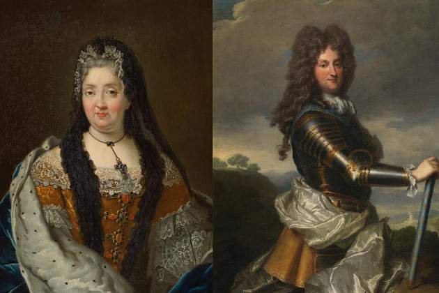 La princesa de los Ursins y el duque de Orleans. Fuente Chateau Bussy Rabutin y Museo del Prado