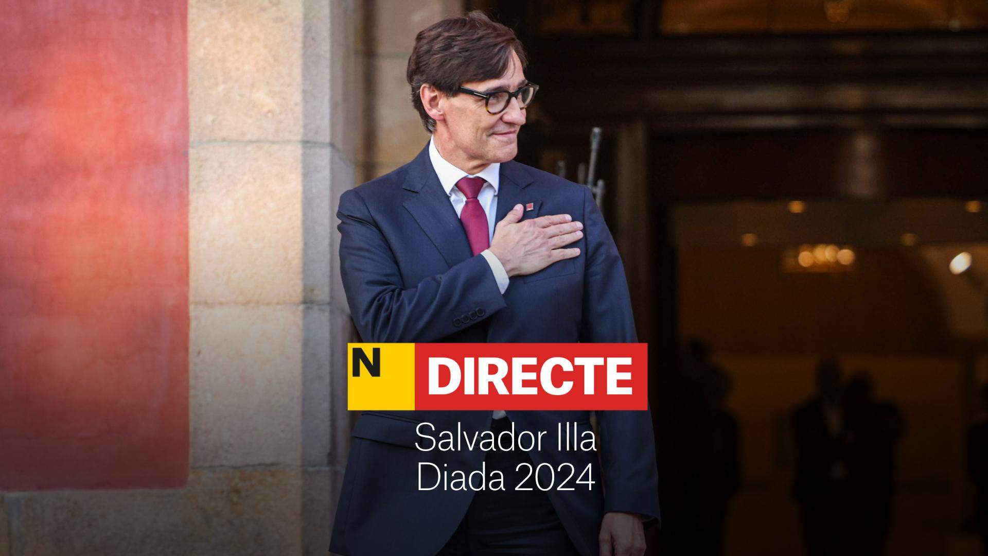 Mensaje institucional por la Diada 2024 de Salvador Illa, DIRECTO