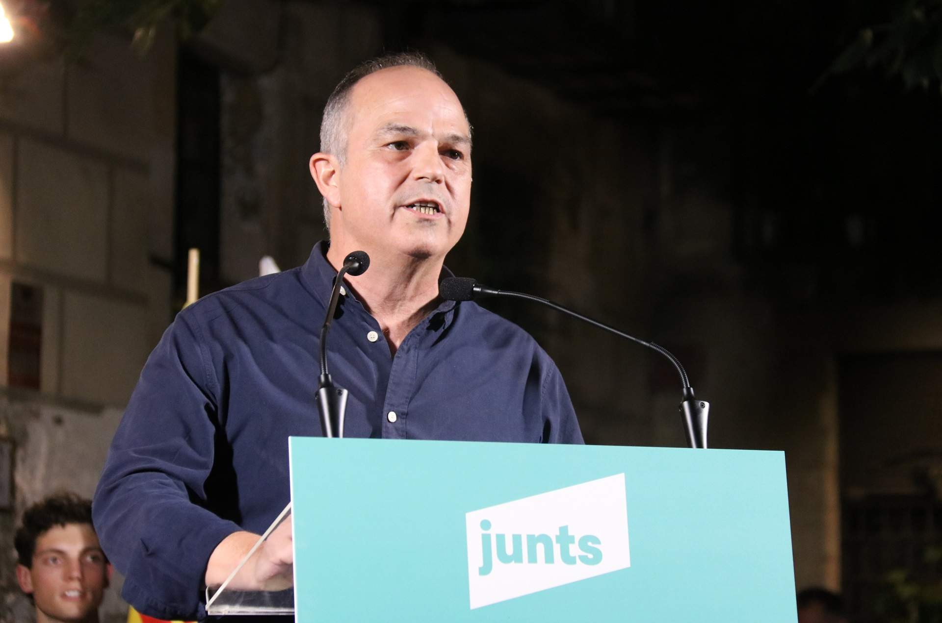 secretario general de Junts, Jordi Turull, ofrenda cementerio de las moreras