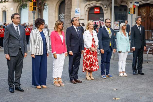 Diada 11S 2024 Ofrena Floral a Rafael Casanova mesa Parlament Josep Rull / Foto: Carlos Baglietto