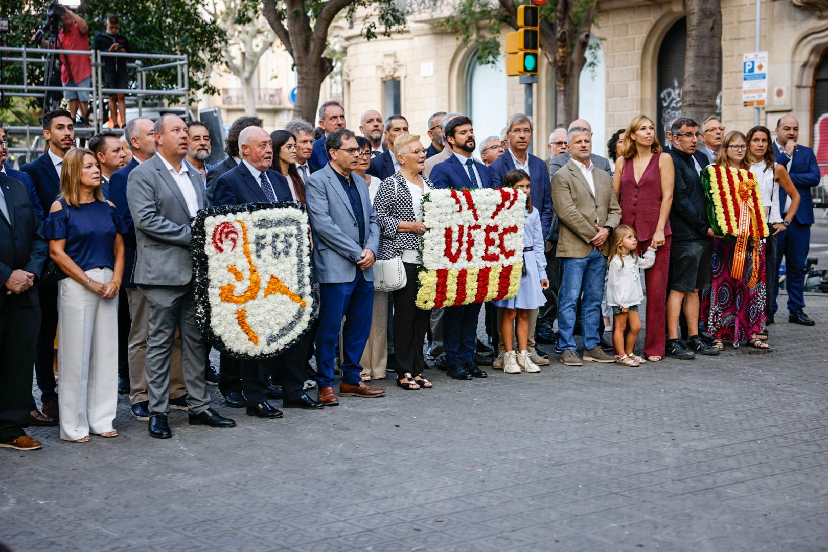 Diada 11S 2024 Ofrenda Floral a Rafael Casanova UFEC / Foto: Carlos Baglietto