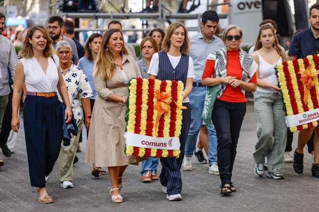 Diada 11S 2024 Ofrena Floral a Rafael Casanova Comuns / Foto: Carlos Baglietto