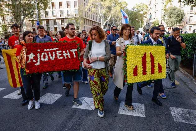 Diada 11S 2024 Ofrena Floral a Rafael Casanova ERC JERC / Foto: Carlos Baglietto