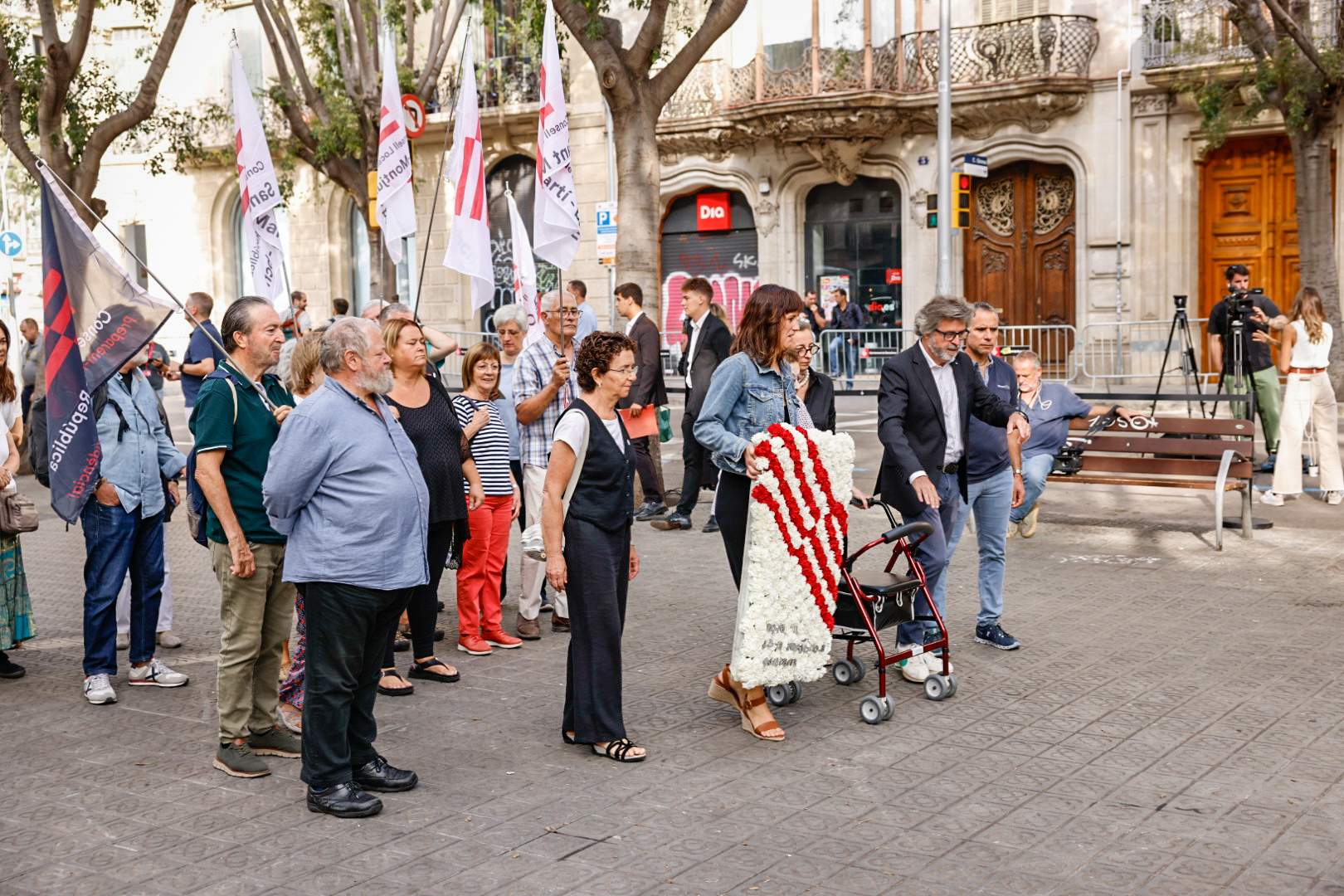 Diada 11S 2024 Ofrena Floral a Rafael Casanova Consell per la República / Foto: Carlos Baglietto