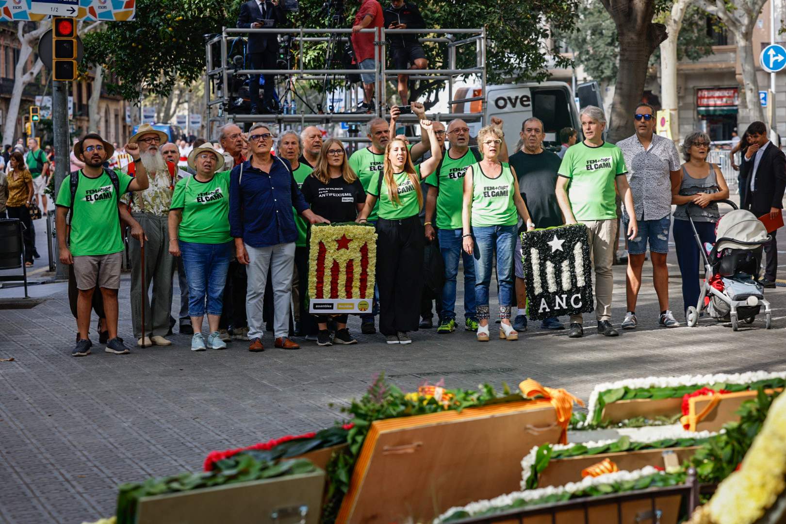 Diada 11S 2024 Ofrena Floral a Rafael Casanova ANC / Foto: Carlos Baglietto