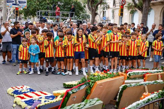 Diada 11S 2024 Ofrenda Floral a Rafael Casanova UE Sant Andreu / Foto: Carlos Baglietto