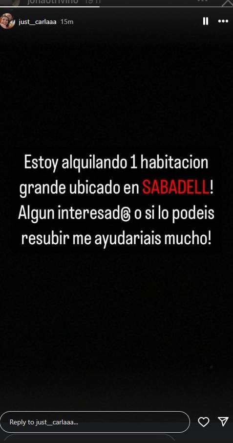 Carla Vigo en Sabadell, Instagram