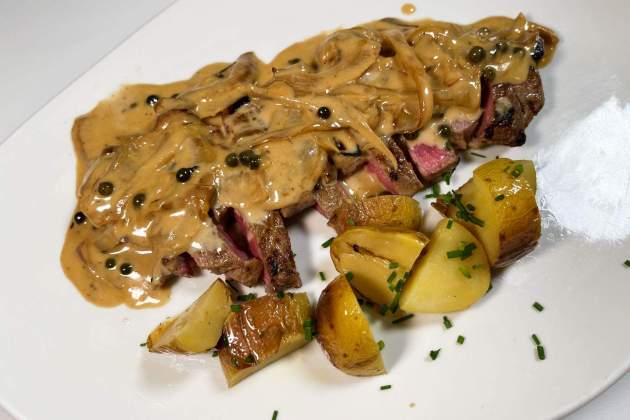 Entrecot al pebre verd Entrecot al pebre verd