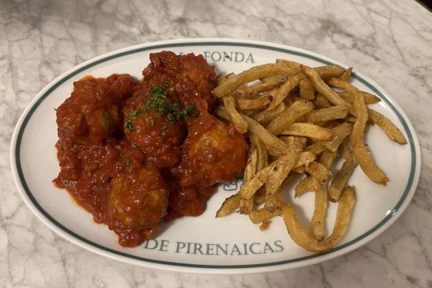 Las albóndigas de la Fonda de Mantequerías Pirenaicas / Foto: A.S.I.