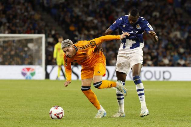 Fede Valverde, durant el Reial Madrid - Reial Societat / Foto: EFE