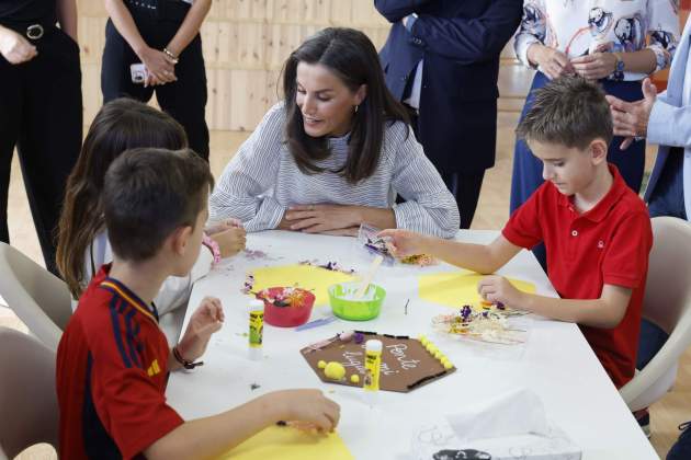 Letícia inaugurant el nou curs escolar / GTRES