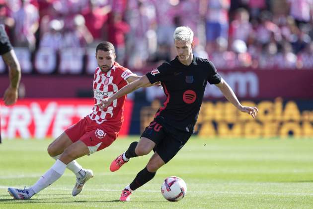 Abel Ruiz Dani Olmo Girona Barça / Foto: EFE