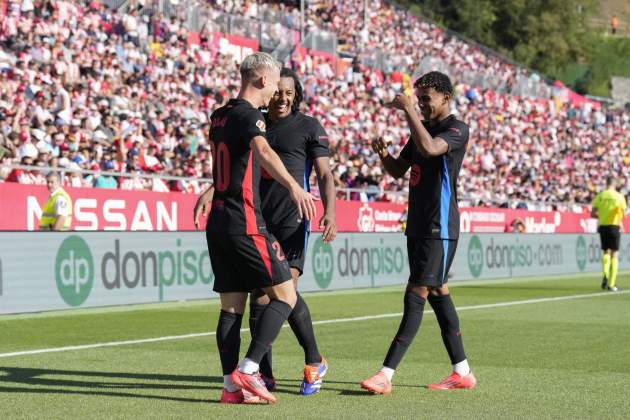 Lamini Yamal Dani Olmo Koundé Girona Barça EFE