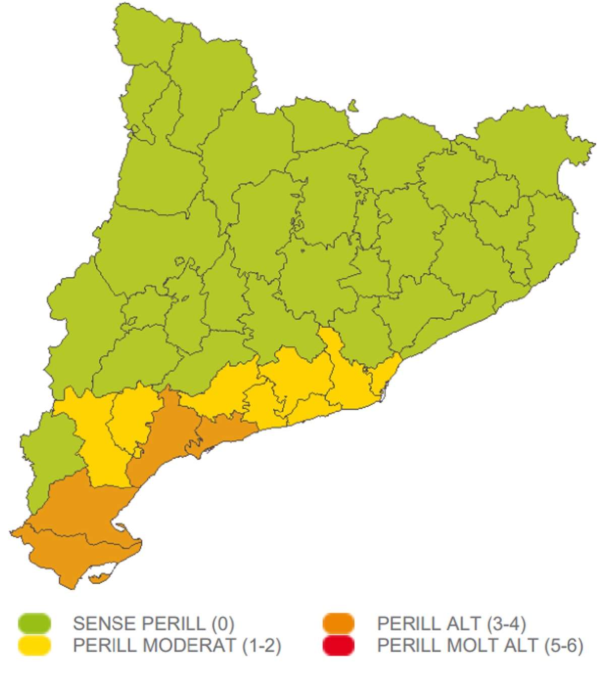 Alerta por|para posibles aguaceros en Catalunya el martes, 17 de septiembre del 2024 Meteocat