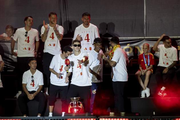 Fermín López, celebración Eurocopa / GTRES