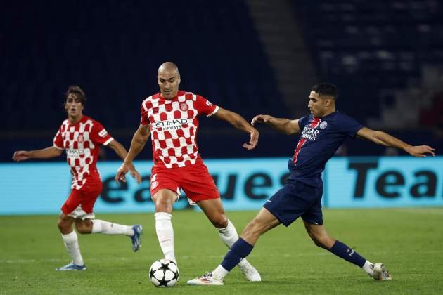 Oriol Romeu Achraf Hakimi PSG Girona / Foto: EFE