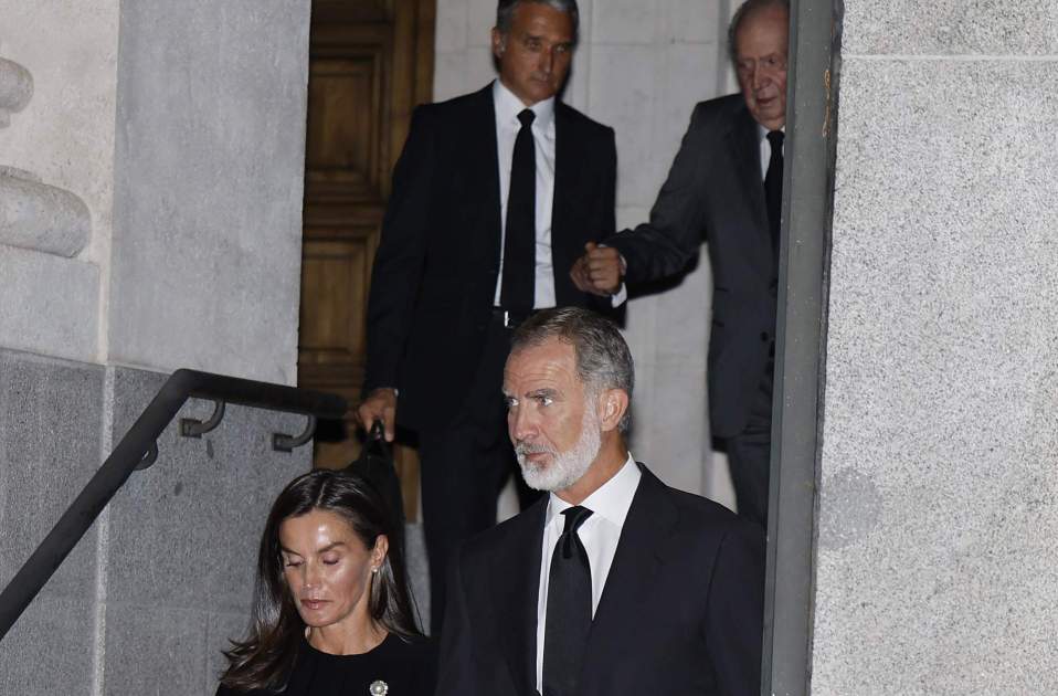 Juan Carlos Felipe Letizia funeral Gómez Acebo GTRES