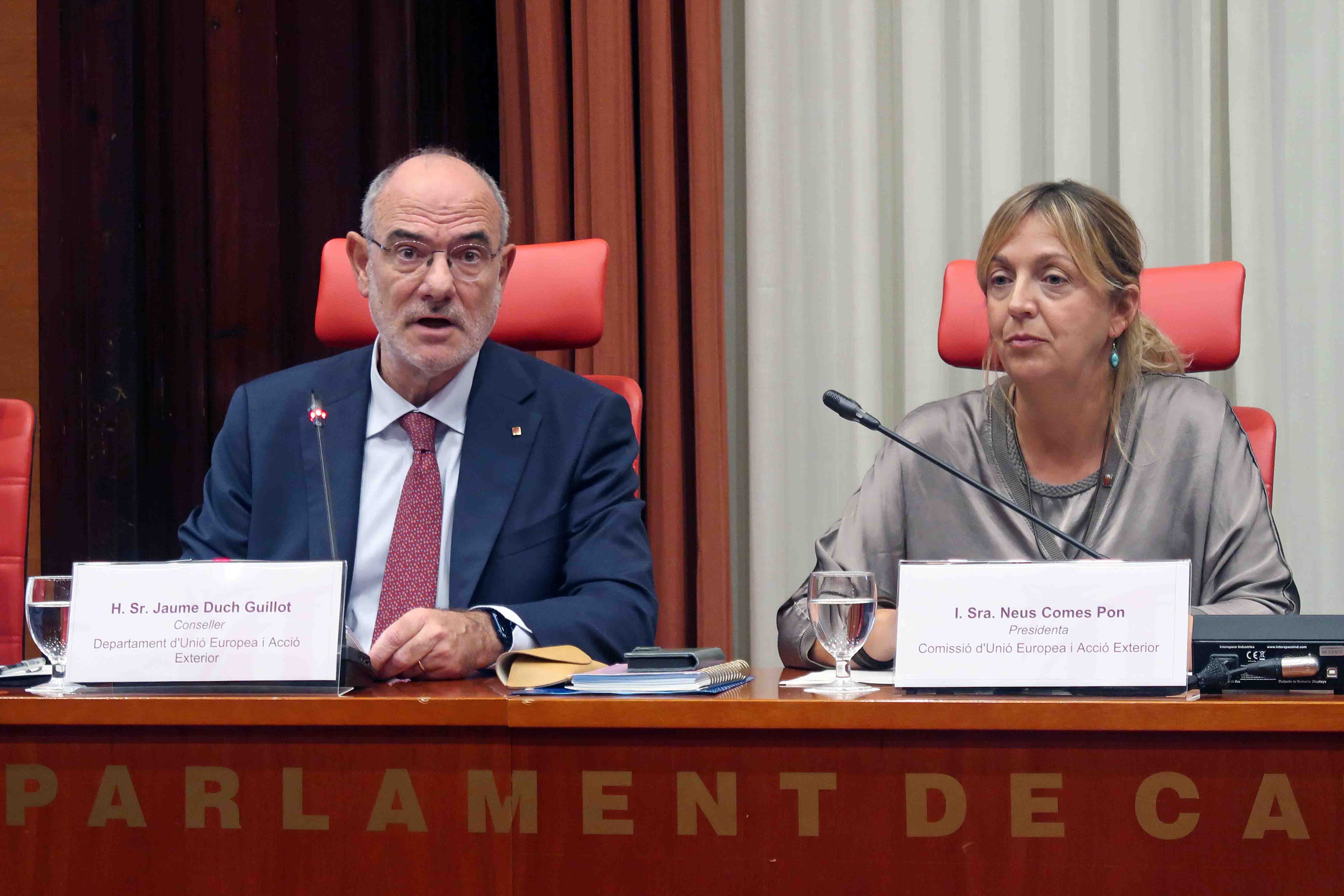 Duch anuncia que el Govern redefinirá el rol de las delegaciones en el exterior "al margen de ideologías"