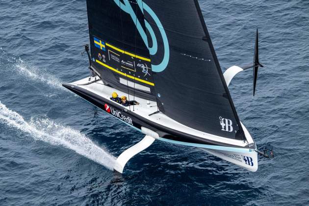 Equipo sueco durante la Copa America de Vela / Foto: America's Cup