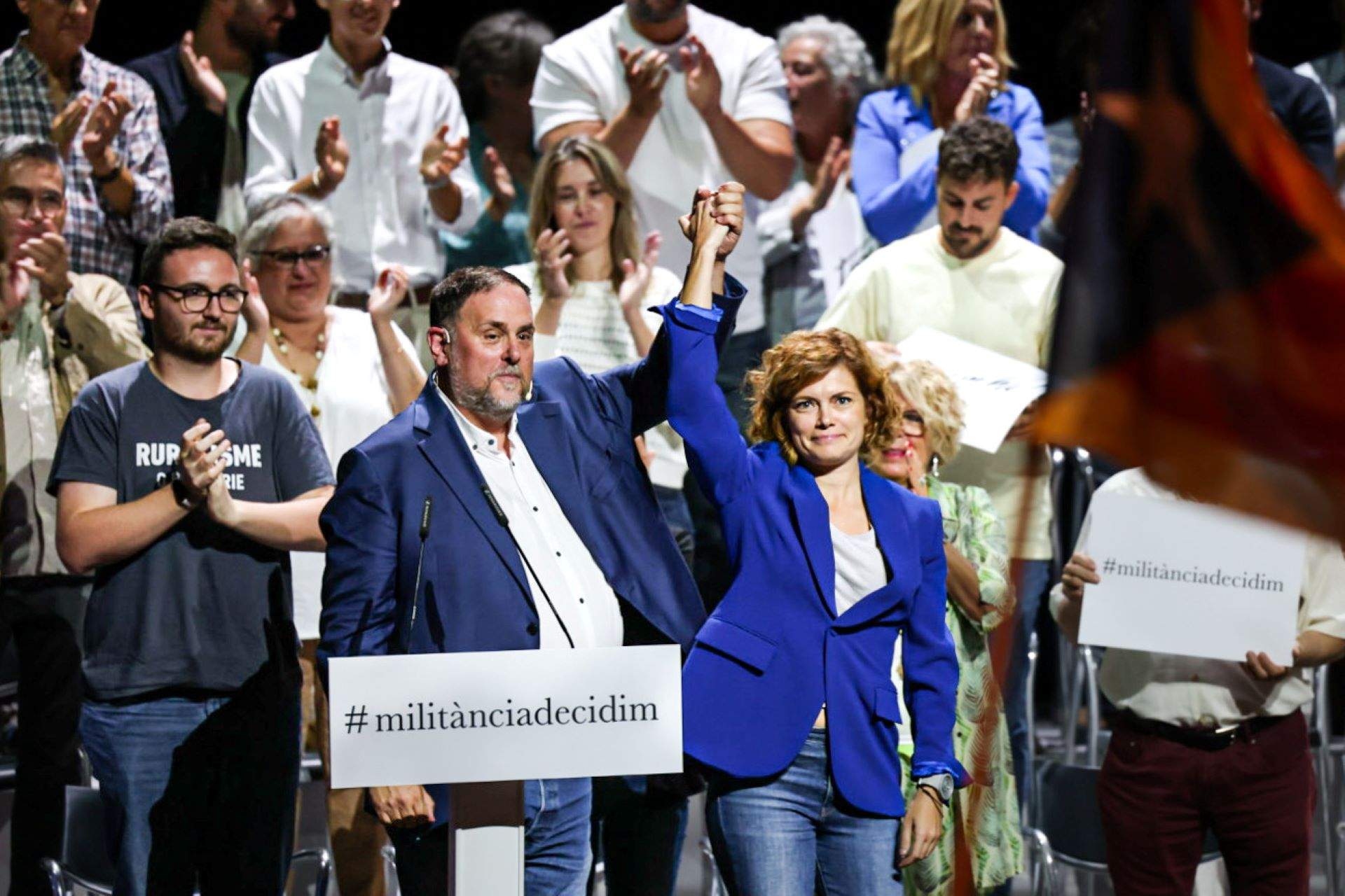 Oriol Junqueras Elisenda alamany militancia decidim candidatura erc / Montse Giralt