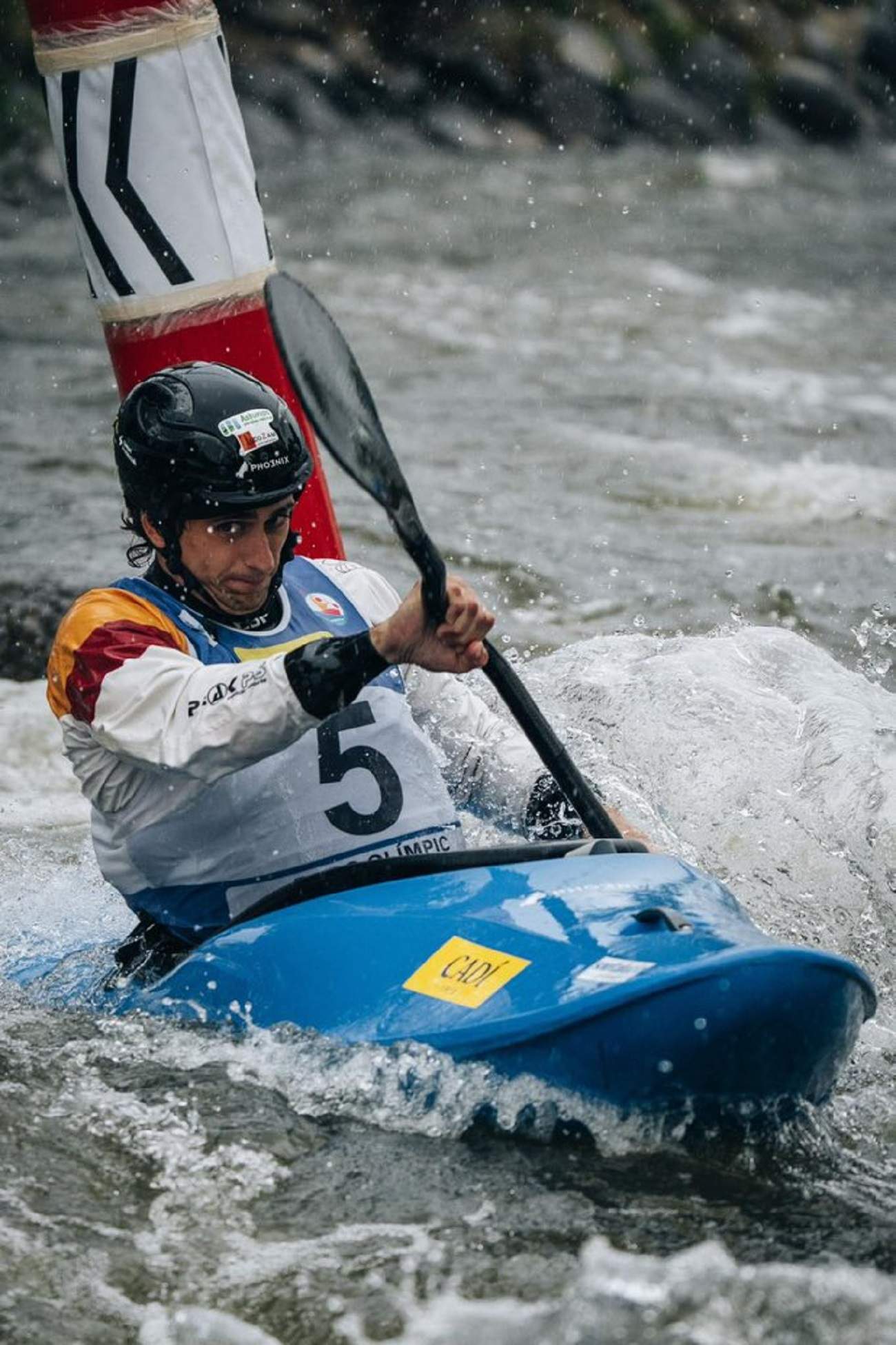 David Llorente cierra la fiesta en la Copa del Mundo de La Seu d'Urgell con una plata en kayak cross