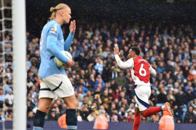 Erling Haaland decepcio Gabriel gol Manchester City Arsenal EFE