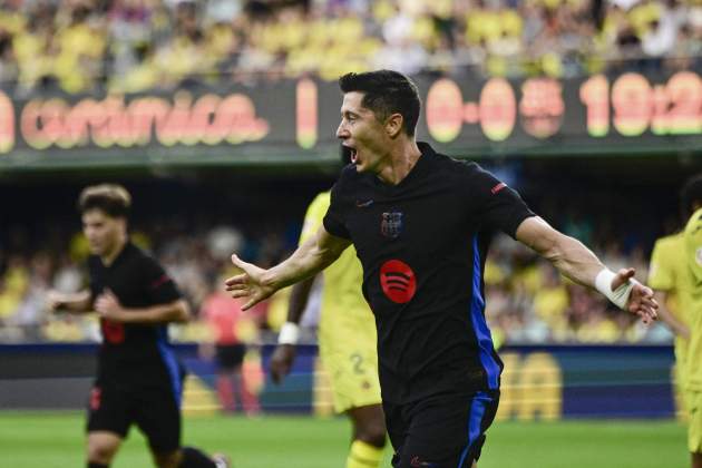 Lewandowski gol Villarreal Barça / Foto: EFE