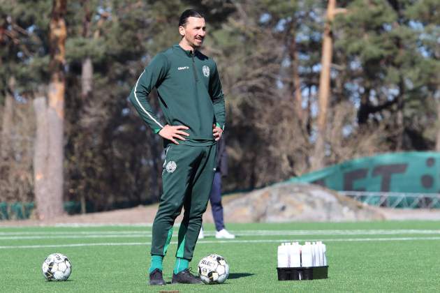 Zlatan Ibrahimovic entrenamiento Hammarby IF