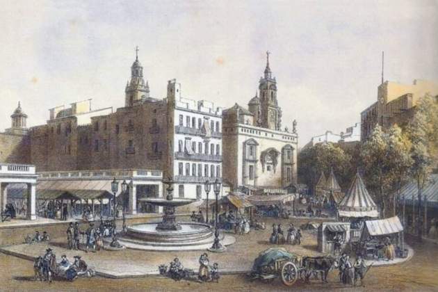 Valencia (medios del siglo XVIII). Fuente Institucio Alfons el Magnánimo