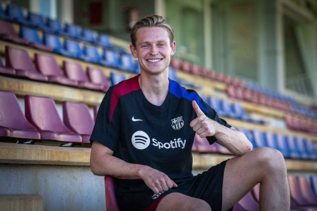 Frenkie de Jong dona una entrevista a Barça One / Foto: FC Barcelona