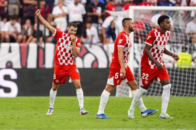 Abel Ruiz celebració gol Girona / Foto: Europa Press